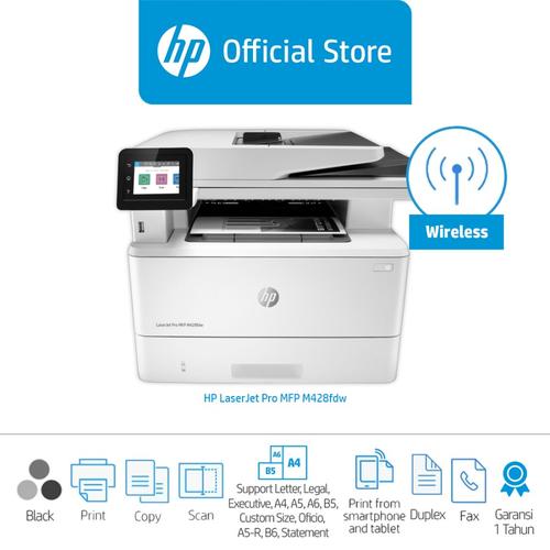 Jual Printer HP Laserjet Pro MFP M428FDW - WiFi PSC LaserJet HP M428-fdw -  Jakarta Pusat - Global link distribution | Tokopedia