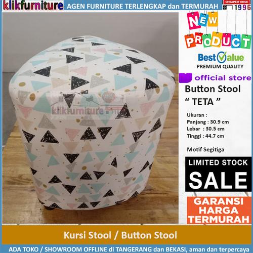 Foto Produk SALE Kursi Stool Sofa Stool Button TETA Segitiga dari klikfurniture