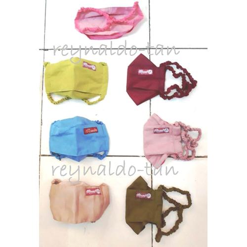 Foto Produk 12 Pcs Masker Kain Hijab Model KF94 Tali Silang Kerut dari reynaldo-tan