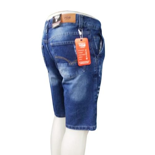 Foto Produk celana pendek pria model sobek/ celana jeans pria bahan denim - Biru, 27 dari pwocollection1