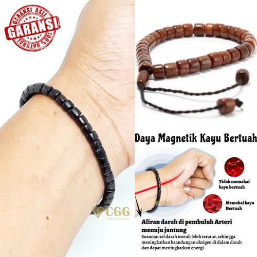 Foto Produk GELANG KESEHATAN KAYU KAUKAH,ASLI ISTANBUL TURKI GARANSI ASLI - Hitam dari Central Grosir Gemstone
