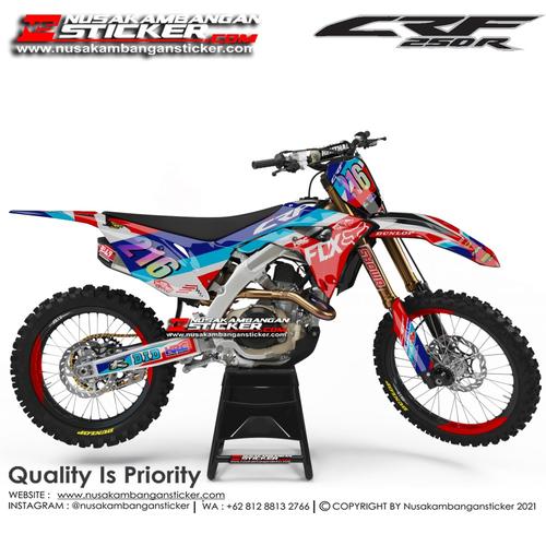 Foto Produk Stiker CRF 216 Biru Merah dari Nusakambangan Sticker01