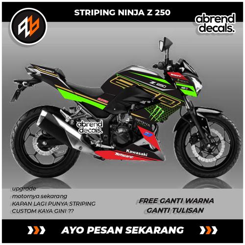 Jual STRIPING NINJA Z250 / STIKER NINJA Z250 /STIKER MOTOR KAWASAKI