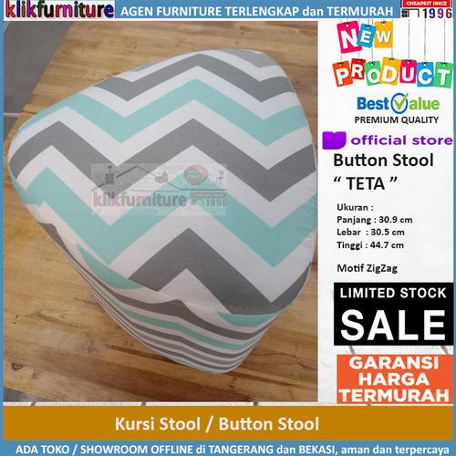 Foto Produk SALE Kursi Stool Sofa Stool Button TETA ZigZag dari klikfurniture