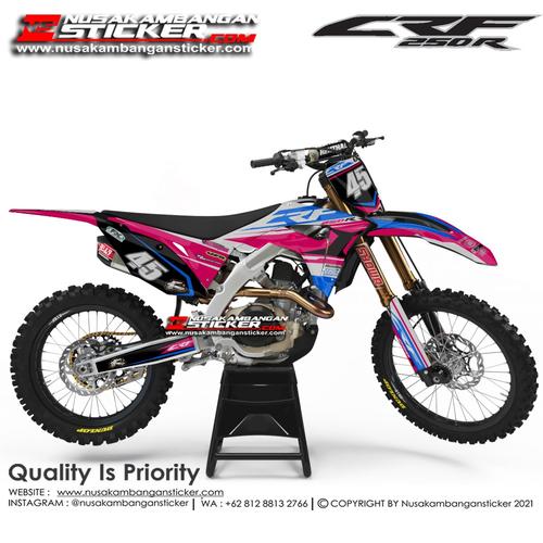 Foto Produk Stiker CRF 250 45 Pink Biru dari Nusakambangan Sticker01