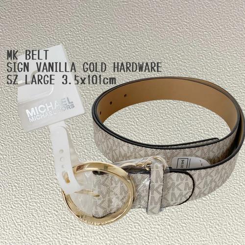Jual SABUK MK KORS BELT SIGN VANILLA 