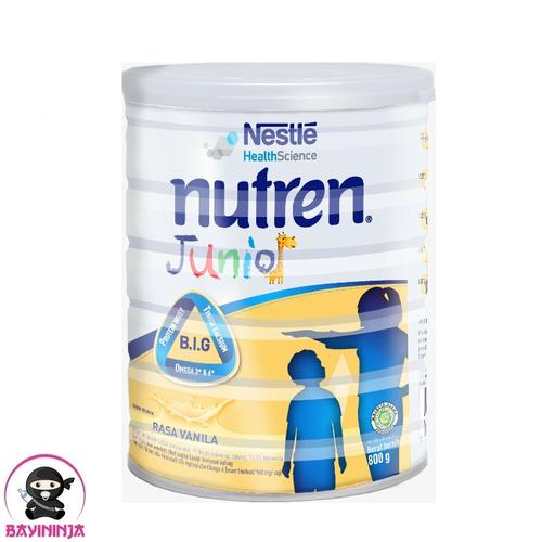 Foto Produk NUTREN Junior 1-10 Tahun Vanila Susu Complete Nutrition Tin 800g 800 g dari BAYININJA