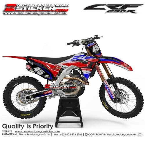 Foto Produk Stiker CRF 250 45 Merah Biru dari Nusakambangan Sticker01