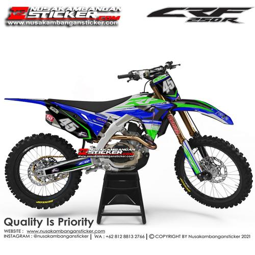 Foto Produk Stiker CRF 250 45 Biru Hijau dari Nusakambangan Sticker01