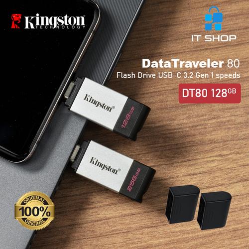 Foto Produk Kingston Flash Drive USB Type-C DataTraveler 80 - 128GB dari IT-SHOP-ONLINE