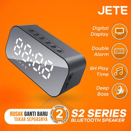 Foto Produk Speaker JETE S2 Bluetooth V5.0 Stereo Sound with Alarm Clock dari JETE Official Surabaya