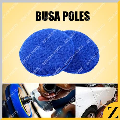 Foto Produk Aplikator Pad Busa Poles Biru Kain Spon Detailing Bulat Anti Lecet dari Zen Car Parts
