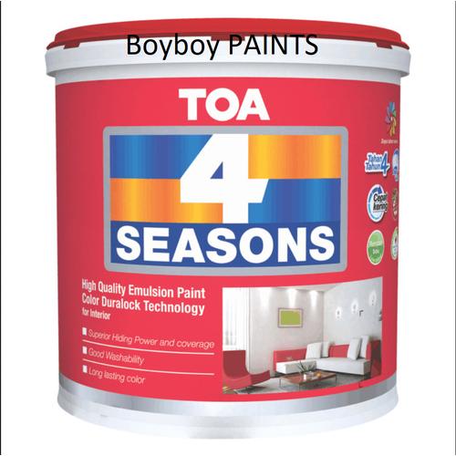 Jual CAT TEMBOK TOA 4 SEASON INTERIOR WHITE 5 KG Jakarta Utara