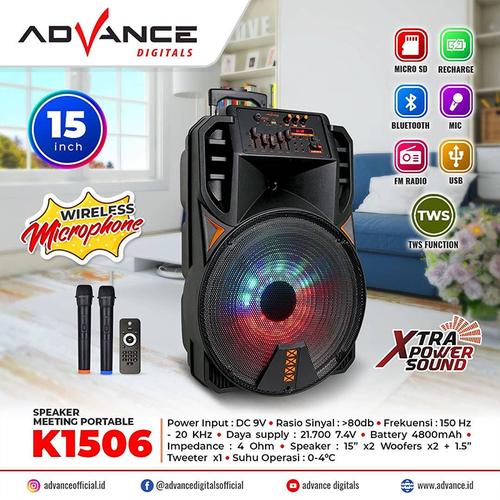 Gambar Speaker Portable Advance K1506 Garansi Resmi - Maxistore dari Maxistoremakassar Kota Makassar Tokopedia