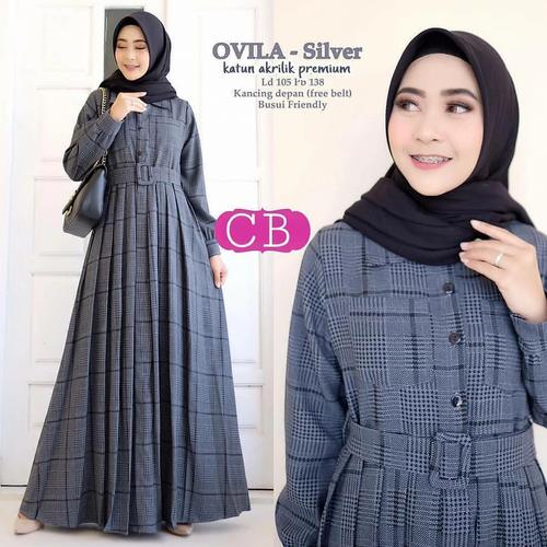 Foto Produk DRESS - GAMIS - BUSANA WANITA - PAKAIAN WANITA - silver, all size dari Grosir Pakaian Anak & Dewasa