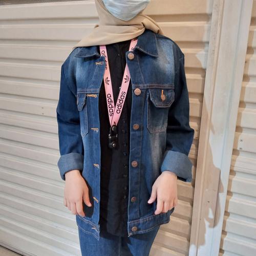 Jual denim jacket oversized S M L XL 