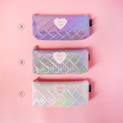 Foto Produk Nice Day Shiny Leather Pencil Case / Tempat Alat Tulis / Tempat Pensil - VARIAN A dari Pinkabulous
