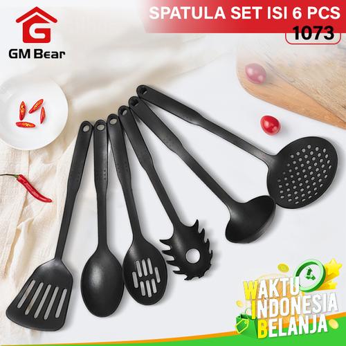 Foto Produk GM Bear Set Spatula isi 6 pcs 1073-Sutil Spatula 6 Set dari GM Bear