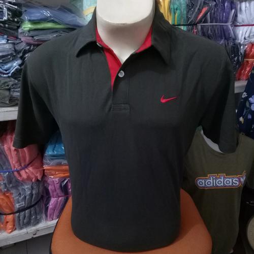 Kaos kerah nike hijau army 