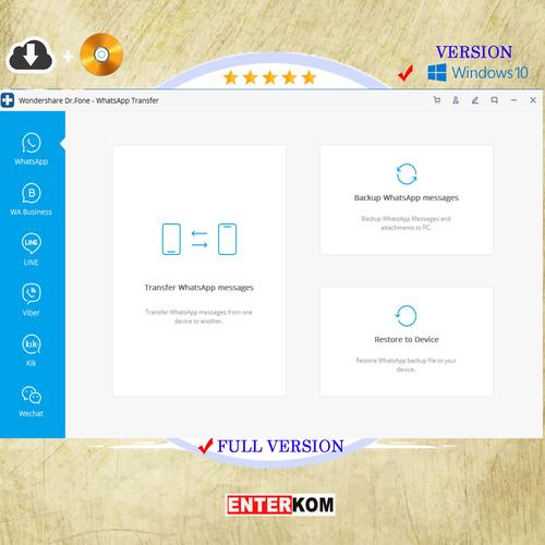 Gambar software dr fone whatsapp transfer - android iphone dari enterkom Kab. Bogor Tokopedia