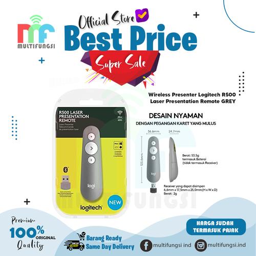 Gambar Wireless Presenter Logitech R500 Laser Presentation Remote GREY dari Multifungsi ID undefined Tokopedia
