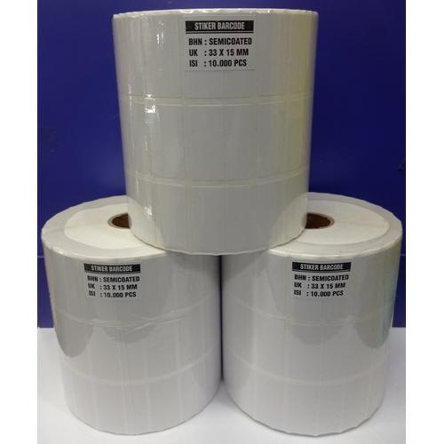 Gambar label Barcode Semicoated 33x15 3line 10.000pcs 33 x 15 3 Kolom Stiker dari PojokITcom Pusat IT Comp undefined Tokopedia