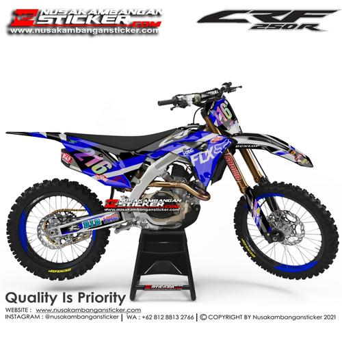 Foto Produk Stiker CRF 216 Biru Tua dari Nusakambangan Sticker01