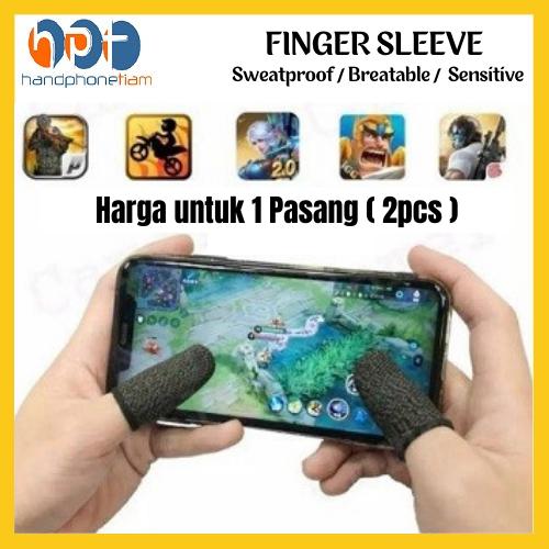 Foto Produk Finger Cots / Sarung Tangan Jempol 2pcs 1 Pasang Jari for Game PUBG ML dari HandphoneTiam