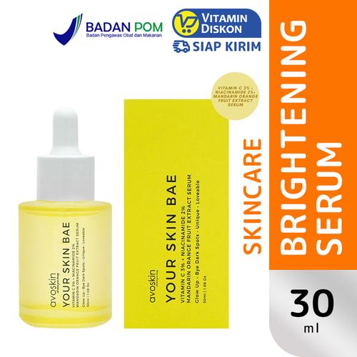 Gambar AVOSKIN YOUR SKIN BAE VIT C 3% NIACINAMIDE 2%+MANDARINE ORANGE SERUM dari VitaminDiskon undefined Tokopedia