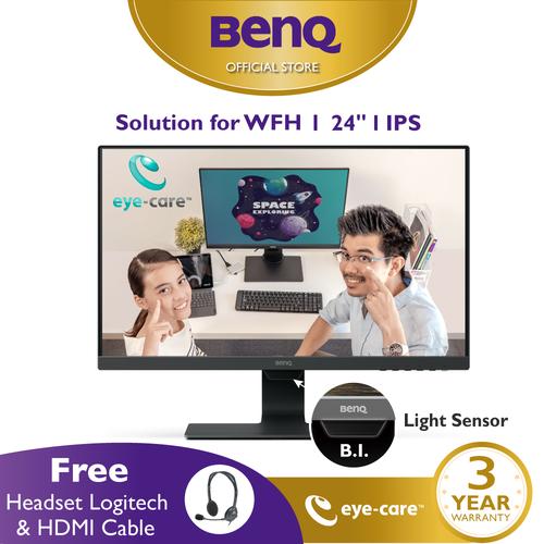 Foto Produk BenQ GW2480 24inch IPS Full HD HDMI LED Entertainment Eye Care Monitor dari BenQ Official Store