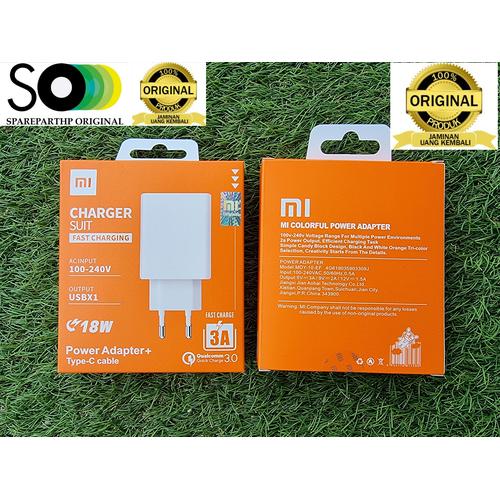 Foto Produk CHARGER XIAOMI TYPE C 18 WATT QUALCOMM QUICK CHARGE 3.0 ORIGINAL 100% dari spareparthp original
