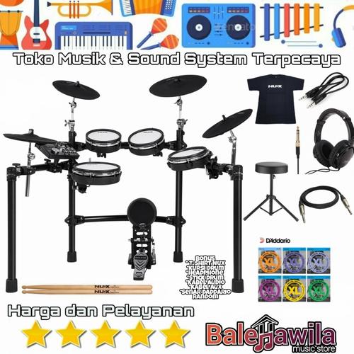 Foto Produk Mesh kit Drum Elektrik Electric Set Nux DM 7 X DM7X DM 7X by REMO head dari TIPTOP MUSIK&SOUNDSYSTEM