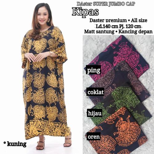 Foto Produk Daster jumbo premium / daster kencana ungu / daster jumbo batik cap dari RisqianaBatik