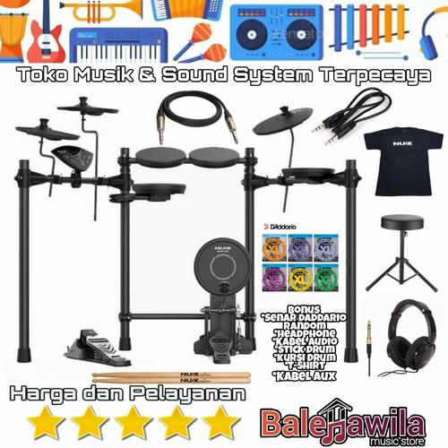 Foto Produk Drum Elektrik Electric Drum Set Nux DM 1 X New NUX DM1X DM 1X Ori dari TIPTOP MUSIK&SOUNDSYSTEM