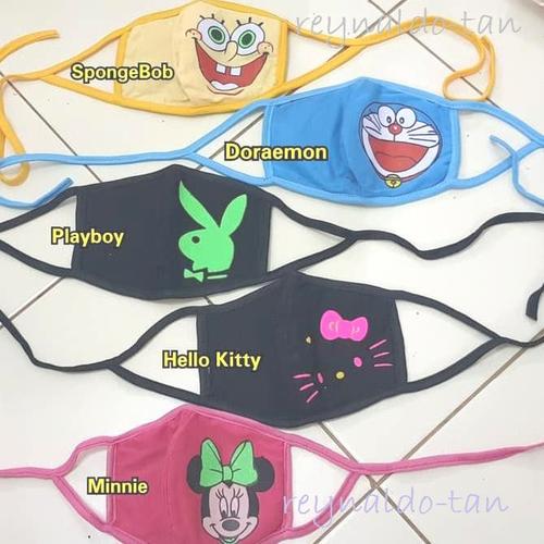 Foto Produk 12 Pcs Masker Kain Anak Karakter Kartun Lucu dari reynaldo-tan