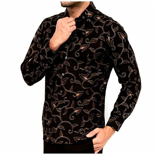 Foto Produk KEMEJA PRIA SLIM FIT / FASHION MEWAH / BATIK PRIA SLIMFIT / D442 dari mixtomax