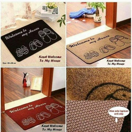 Foto Produk keset kaki Anti Selip - Keset Kaki Rumah Welcome to My House dari Navy.Unique