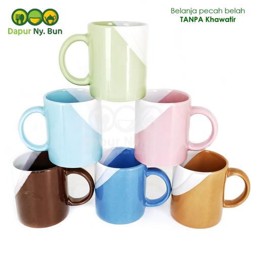 Foto Produk Mug Gagang Two Tone 2 Warna Ukuran 300ml dari Dapur Ny.Bun