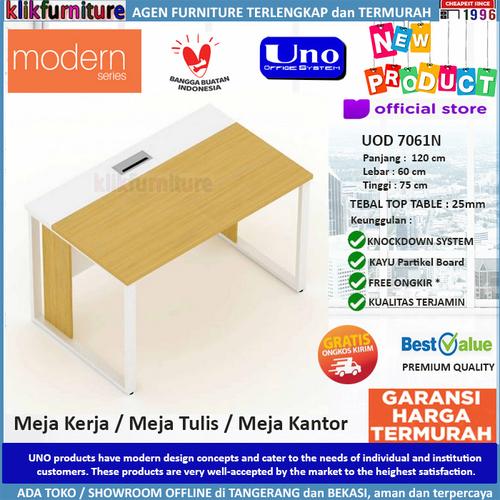 Foto Produk UOD 7061N UNO Meja Kerja Meja Kantor Meja Tulis Kaki Besi dari klikfurniture