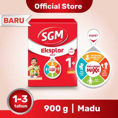 Foto Produk SGM Eksplor 1 Plus Susu Pertumbuhan 1-3 Thn Madu 900g dari SGM Official Store