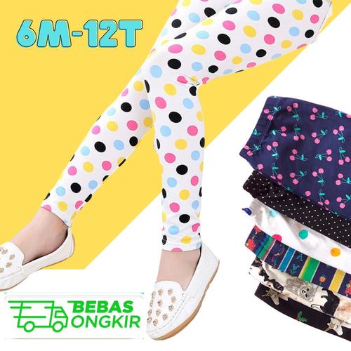 Foto Produk Legging Anak Perempuan Motif Celana Panjang Leging Anak Perempuan - XS (6-12Bln) dari IBABYKIDS