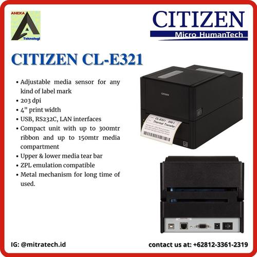 citizen cl e321 barcode printer