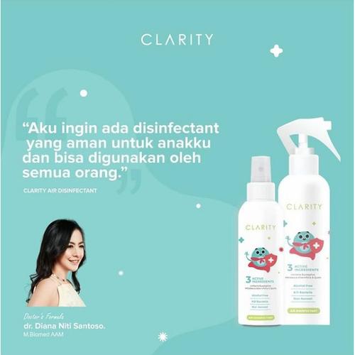 Foto Produk Clarity Spray 250ml Non Alkohol dari Clarity Air Disinfectant Offical