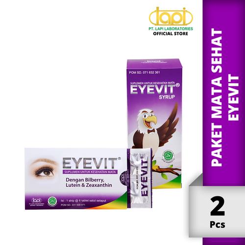 Gambar Paket EYEVIT Syrup 60ml & EYEVIT Tablet - 1 Strip @ 6 Tablet - Vitamin dari Lapi Official Shop Jakarta Utara Tokopedia