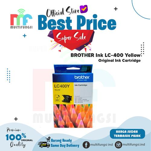 Foto Produk Tinta Brother LC400 Yellow Original LC 400 LC-400 / LC400Y - Yellow dari Multifungsi