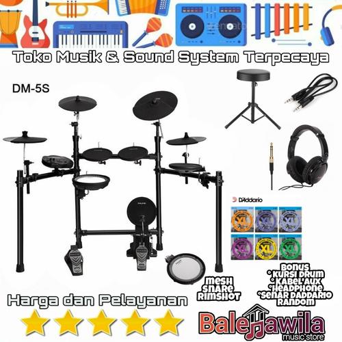 Foto Produk Electric Drum Elektrik NUX DM5 S DM5S DM 5 S Original 1 Set Kit dari TIPTOP MUSIK&SOUNDSYSTEM