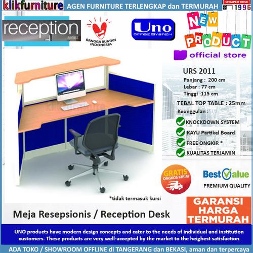 Foto Produk URS 2011 UNO Meja Resepsionis Meja Kasir Partisi Reception 1 Staff dari klikfurniture