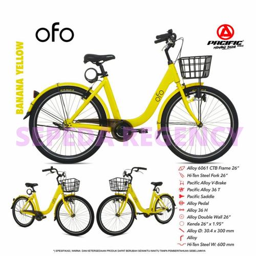 Jual Sepeda Mini Keranjang Dewasa PACIFIC OFO 26 Inch Urban City Bike OFO -  Banana Yellow, Bonus Jalu - Kota Tangerang - Sepeda Regency | Tokopedia