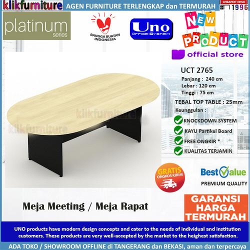 Foto Produk UCT 2765 UNO Meja Meeting Meja Rapat Kantor Oval dari klikfurniture