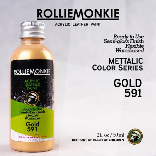 gold acrylic leather paint